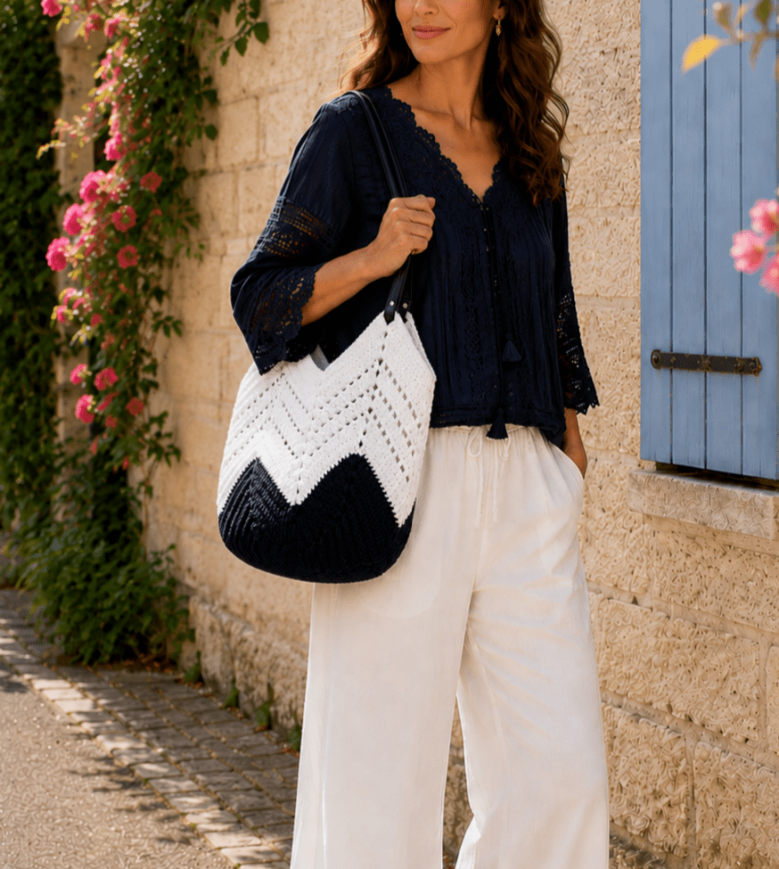 Sac bohème anses simili cuir 55 € Sac bohème anses simili cuir 55 €