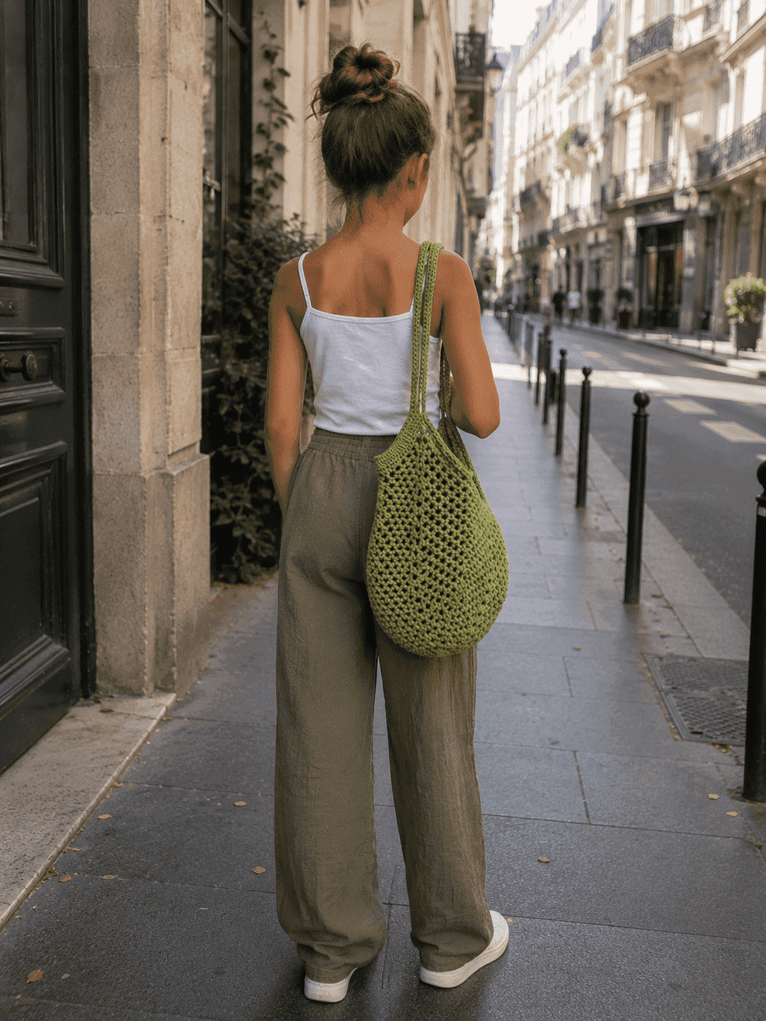Sac tulipe au point filet 25 € Sac tulipe au point filet 25 €
